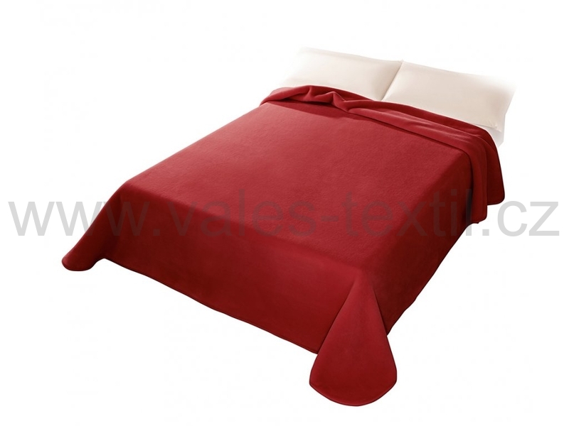 Španělská deka 001 - červená 220x240 cm 